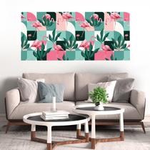 Painel Quadro Adesivo - Flamingos rosa Painel Quadro Adesivo - Flamingos rosa
