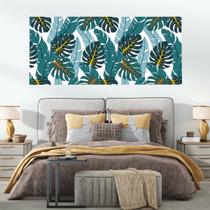 Painel Quadro Adesivo - Folhagem Costela de Adao fundo branco