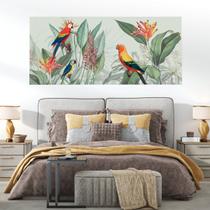 Painel Quadro Adesivo - Folhagem e araras Painel Quadro Adesivo - Folhagem e araras