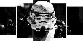 Painel Quadro Mosaico Star Wars 5 Partes Para Sala Star War Painel Quadro Mosaico Star Wars 5 Partes Para Sala Star War