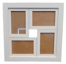 Painel Quadro Multifotos Com Vidro Parede 4 Fotos 10x15