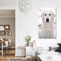 Painel quadros mosaico cachorros e gatos(pet) med. 105x65 ps 2mm adesivo fosco borda infinita