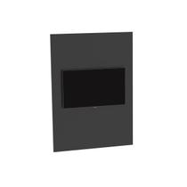 Painel Quarto p/ TV até 37 Pol PA2916 136x100cm Preto - Tecno Mobili