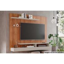 Painel Quarto p/ TV até 50 Polegadas Valência Plus c/ Prateleira e Nichos 160x135cm Cinamomo/Off White - Permóbili Painel Quarto p/ TV até 50 Polegadas Valência Plus c/ Prateleira e Nichos 160x135cm Cinamomo/Off White - Permóbili