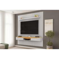 Painel Quarto p/ TV Isac 223x240cm Bali/Cedro - DJ Móveis Painel Quarto p/ TV Isac 223x240cm Bali/Cedro - DJ Móveis