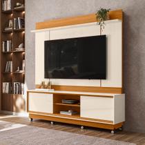 Painel Rack de TV Siena Moderno 183,5cm com Rodizios Linha Eras Madetec Painel Rack de TV Siena Moderno 183,5cm com Rodizios Linha Eras Madetec