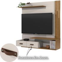 Painel rack sala quarto organic suspenso moderno tv - off wh