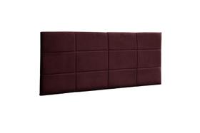 Painel Raissa 100 cm Suede Marsala