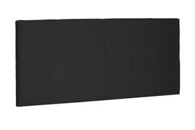 Painel Ravenna Suede Preto King 195cm - Spezzia