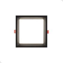 Painel Recuado 12W 3000K/4000K Bivolt Preto