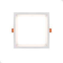 Painel Recuado De Embutir 12W 17,6X17,6 Quadrado Bivolt Branco
