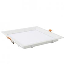 Painel Recuado Embutido Quadrado 116mm 15W Bivolt LED 4.100k Blumenau Branco