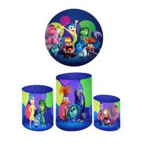 Painel Redondo 1,50m E Trio Capa De Cilindro Divertidamente