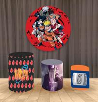 Painel Redondo 1,50m E Trio Capa De Cilindro Naruto MOD.2 Painel Redondo 1,50m E Trio Capa De Cilindro Naruto MOD.2