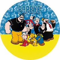 Painel Redondo 3D Popeye Tecido Sublimado 1,50M X 1,50M - Prime Decor Festas