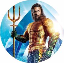 Painel Redondo 3D Sublimado Aquaman Frd-1360