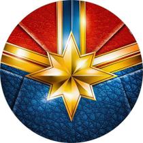 Painel Redondo 3D Sublimado Capitã Marvel Frd-6216 Painel Redondo 3D Sublimado Capitã Marvel Frd-6216