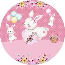 Painel Redondo 3D Sublimado Coelhos Frd-3906