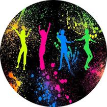 Painel Redondo 3D Sublimado Neon Frd-1038 Painel Redondo 3D Sublimado Neon Frd-1038