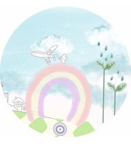 Painel Redondo C/ Elástico 1,50m Arco Íris