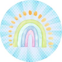 Painel Redondo C/ Elástico 1,50m Arco Íris