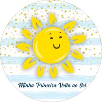 Painel Redondo C/ Elástico 1,50m Minha Primeira Volta Ao Sol Painel Redondo C/ Elástico 1,50m Minha Primeira Volta Ao Sol