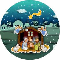 Painel Redondo C/ Elástico 1,50m Natal Painel Redondo C/ Elástico 1,50m Natal