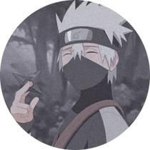 Painel Redondo Capa Festa Infantil Kakashi Anime Luta