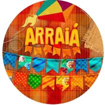 Painel Redondo Capas Mini ou Grande Decoração Para Festa Junina Arraial Quadrilha
