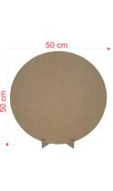 Painel Redondo De 50cm De Diametro C/suporte Para Decoração De Festa - map artesanato