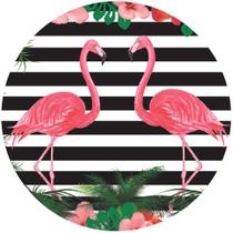 Painel Redondo De Festa Flamingo 150X150 - Fla03 - X4adesivos