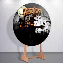 Painel Redondo Dia Das Bruxas Capa Sublimada de Festa Tamanho Grande ou Mini Decoração Haloween Painel Redondo Dia Das Bruxas Capa Sublimada de Festa Tamanho Grande ou Mini Decoração Haloween