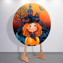 Painel Redondo Dia Das Bruxas Capa Sublimada de Festa Tamanho Grande ou Mini Decoração Haloween Painel Redondo Dia Das Bruxas Capa Sublimada de Festa Tamanho Grande ou Mini Decoração Haloween