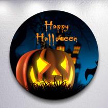 Painel Redondo Dia Das Bruxas Capa Sublimada de Festa Tamanho Grande ou Mini Decoração Haloween