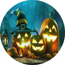 Painel Redondo Do Halloween Em 3d Alta Qualidade 1,50x1,50