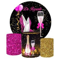 Painel Redondo E Capas Tecido Sublimado Idades Fkpc-835 Painel Redondo E Capas Tecido Sublimado Idades Fkpc-835