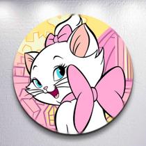 Painel Redondo Gatinha Rosa Mari Capa Sublimada de Festa Tamanho Grande ou Mini Decoração Menina Painel Redondo Gatinha Rosa Mari Capa Sublimada de Festa Tamanho Grande ou Mini Decoração Menina