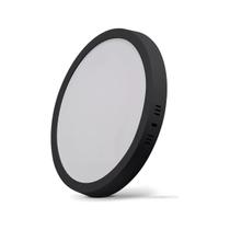 Painel Redondo Led Eco 24w Luz Branca P/ Sobrepor Preto Bivolt Black Decker