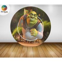 Painel Redondo Shrek 1,5 x 1,5 C/Elástico
