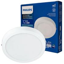 Painel Redondo Sobrepor 12w Philips Luz Branca 6500K Painel Redondo Sobrepor 12w Philips Luz Branca 6500K