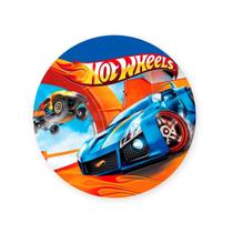 Painel Redondo Sublimado Tema HTW carro corrida 50x50