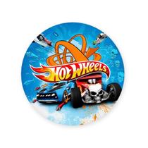 Painel Redondo Sublimado Tema HTW carro corrida 50x50