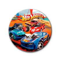 Painel Redondo Sublimado Tema HTW carro corrida 50x50