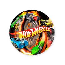 Painel Redondo Sublimado Tema HTW carro corrida 50x50