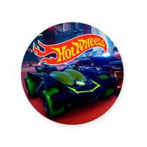 Painel Redondo Sublimado Tema HTW carro corrida 50x50