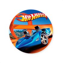 Painel Redondo Sublimado Tema HTW carro corrida 50x50