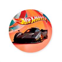 Painel Redondo Sublimado Tema HTW carro corrida 50x50