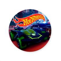 Painel Redondo Sublimado Tema HTW carro corrida 50x50