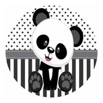 Painel Redondo Tecido Sublimado 3D Panda WRD-1161 - Wear