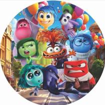 Painel Redondo Tecido Sublimado 50x50 com elastico Diver tida mente